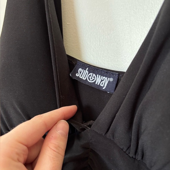 ✨Vintage Y2K Subway Black Maxi Dress Size Large - Picture 4 of 7